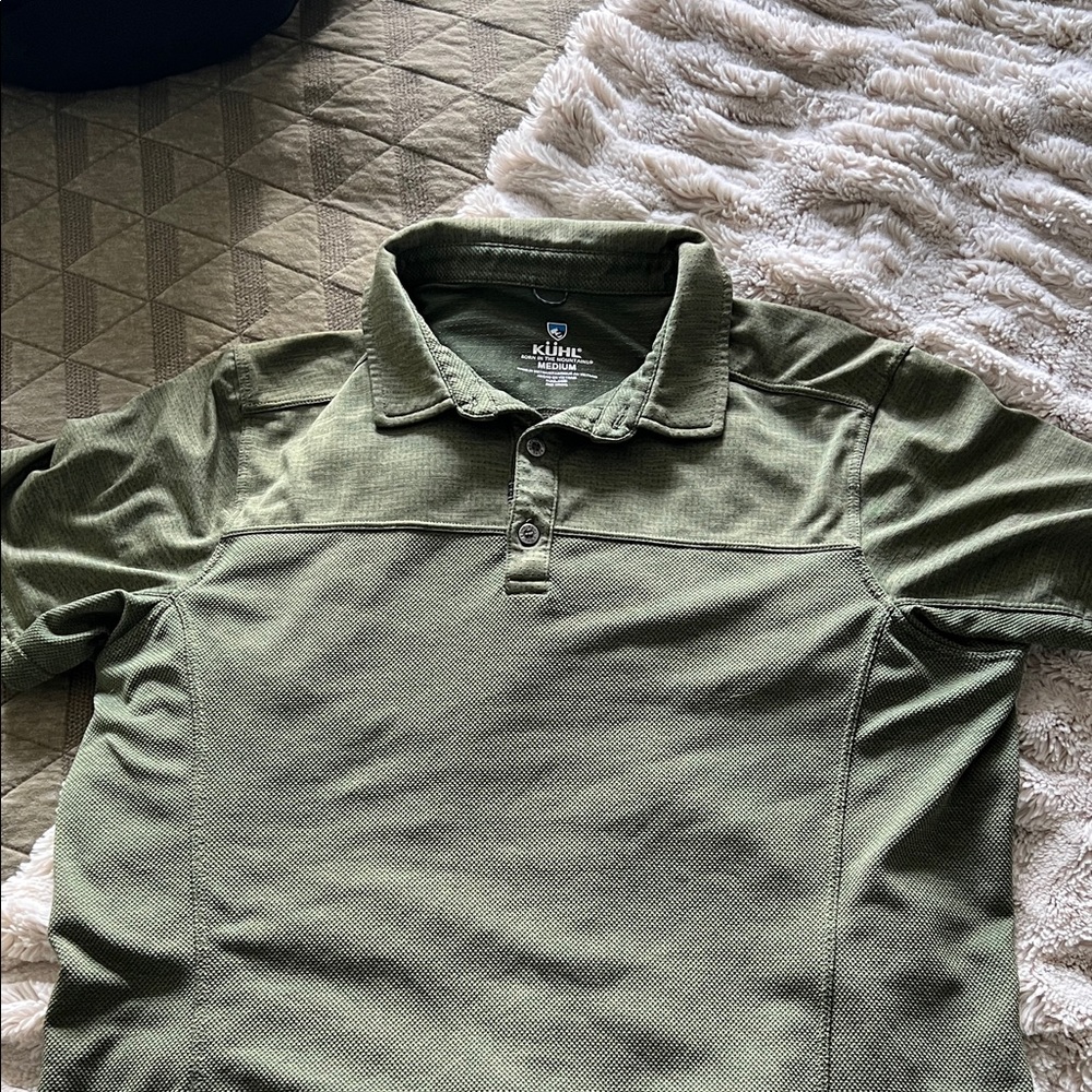 Kuhl Olive Polo Shirt